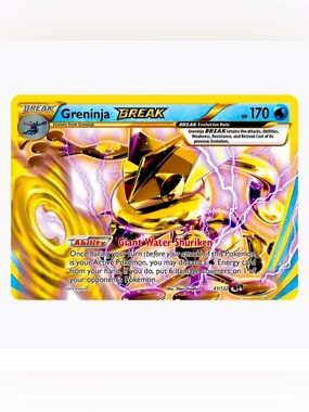 Pokémon Card - Greninja Break (41/122) XY Breakpoint - Holographic Foil TCG